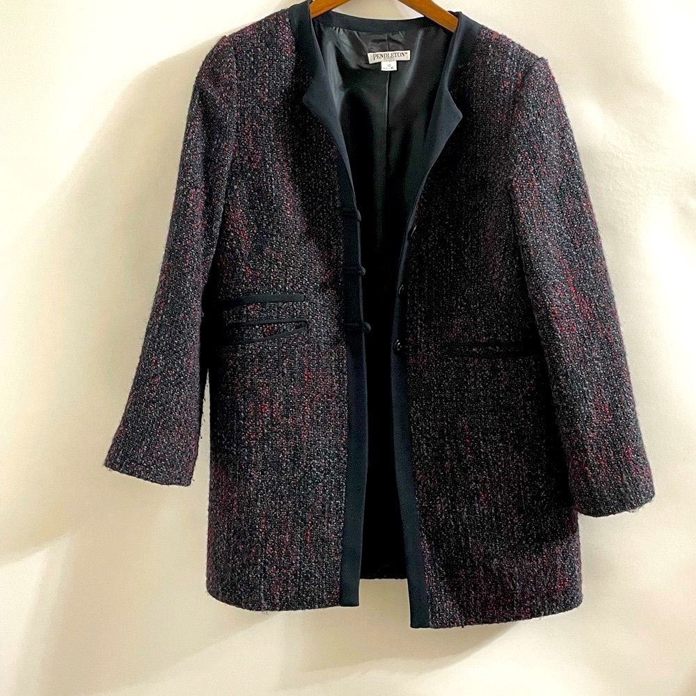 Pendleton Petites / Tweed Coat Jacket - image 7